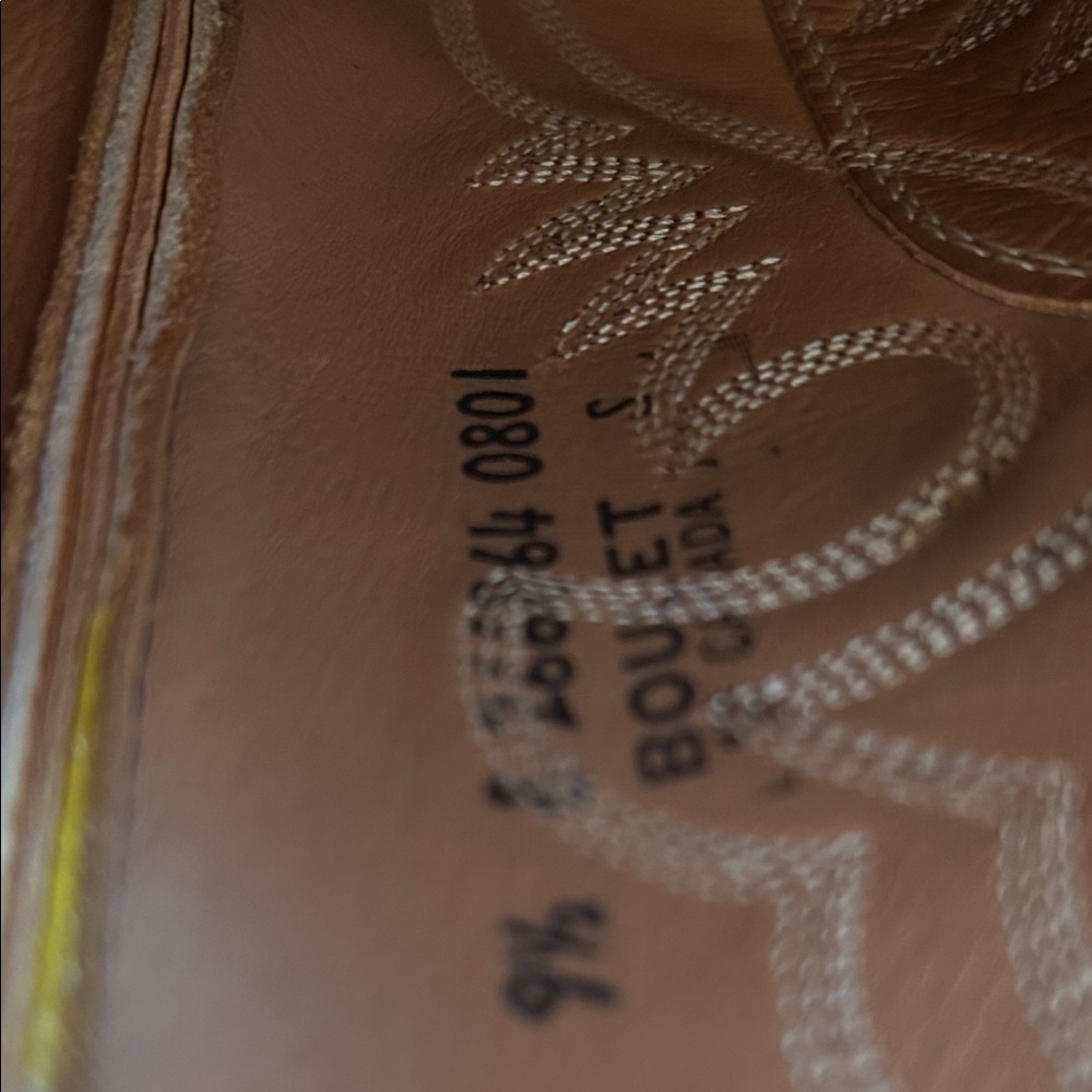 Boulet Classic Tan Leather Cowboy Boots - Picture 6 of 10